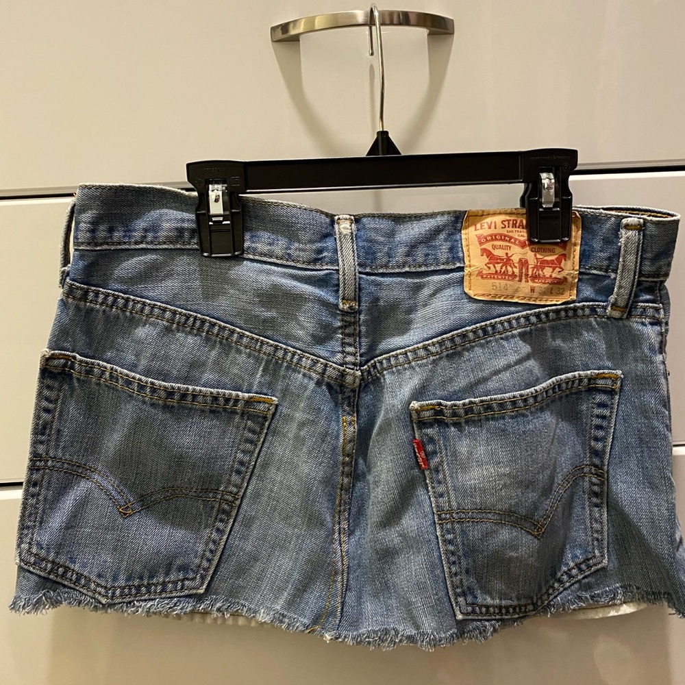 Urban outfitters Levi’s reworked mini skirt small